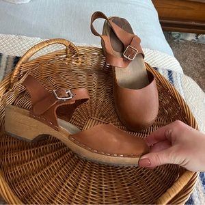 SWEDISH Low-Heel Clog w/ Buckle - Size 38